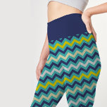 Leggings Zigzag bleu vert jaune Chevron Motif Joli<br><div class="desc">Zigzag Blue Green Jaune Chevron Motif Jolies Leggings. Ces élégantes leggings sont dotés d'un beau motif Chevron bleu vert jaune.Ces jolis leggings sont conçus pour faire une déclaration avec leur motif chevron captivant, avec des tons vibrants de bleu vert jaune. Ces gravures en chevron Design bleu vert jaune motif élégantes...</div>