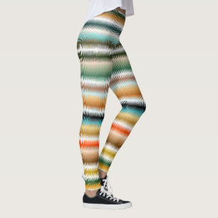 Leggings Zigzag Multicolor Motif 