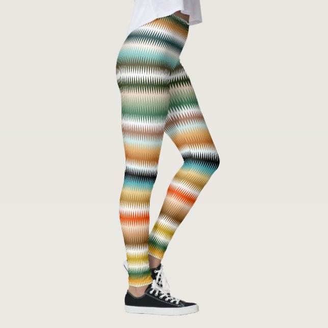 Leggings Zigzag Multicolor Motif  (Droite)