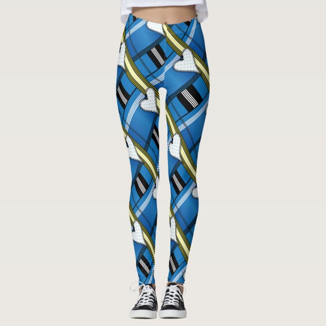 Leggings Zipper a souligné le coeur (Devant)