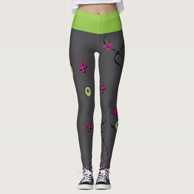 Leggings Zombie fou ! ! Zombie XOXO (Devant)