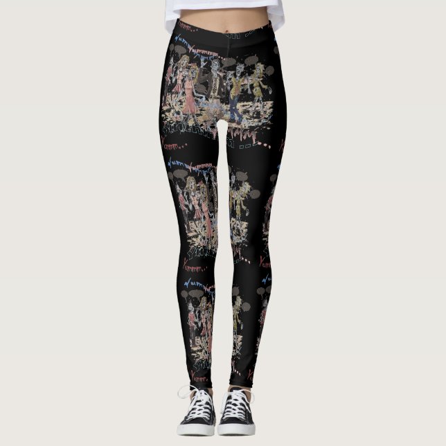 Leggings Zombis affamés (Devant)