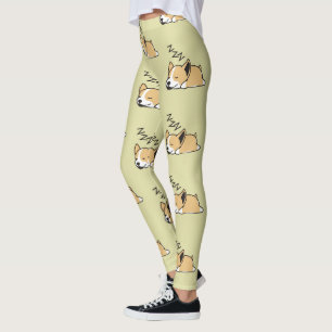 Leggings ZZZ, Amoureux des chiens de couchage de Corgi gall