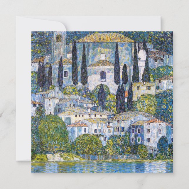 L'église à Cassone | Gustav Klimt | Affiche (Devant)