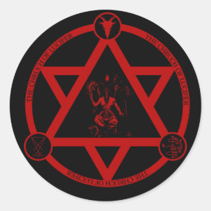 L'église de Lucifer - Sticker officiel du logo (x6