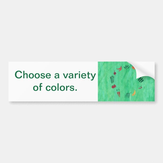 Légumes de fruits Variété de couleurs Stickers par (Devant)
