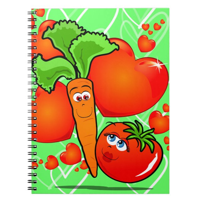 Légumes en amour, carnet (Devant)