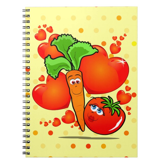 Légumes en amour, carnet (Devant)