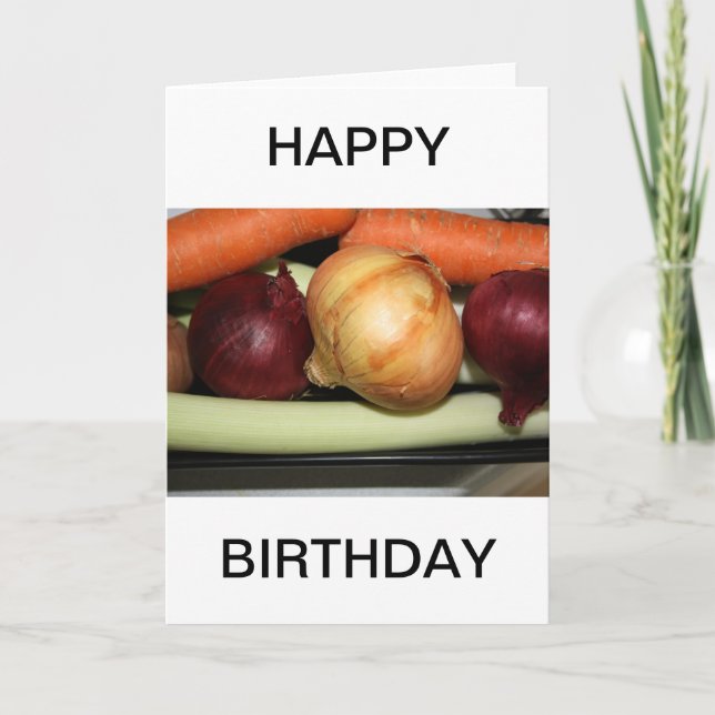 Légumes frais Bonne carte d'anniversaire (Devant)