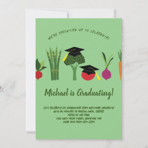 Légumes Végétarien Graduation Party Invitation