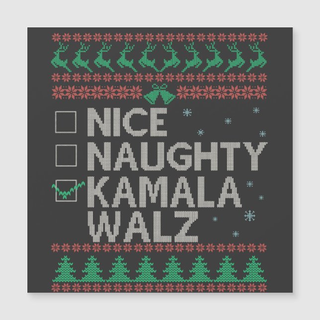 L'élection du pull de Noël moche de Kamala Harris (Devant)