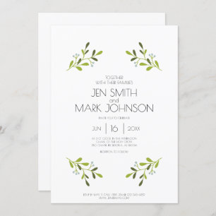 L'élégante Faire-part de mariage moderne.