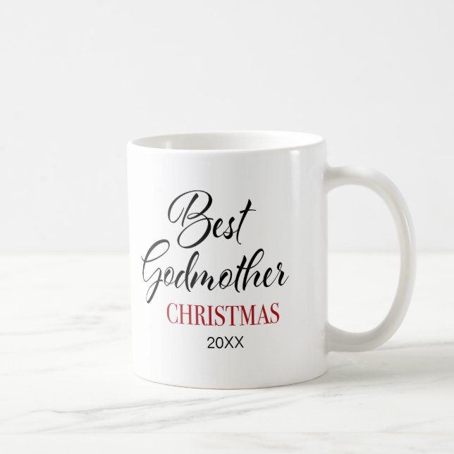 L'élégante Meilleure Godmère Noël Photo Coffee Mug (Droite)
