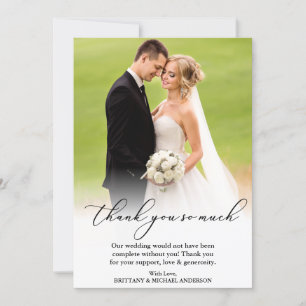 L'élégante Merci de calligraphie tant Mariage