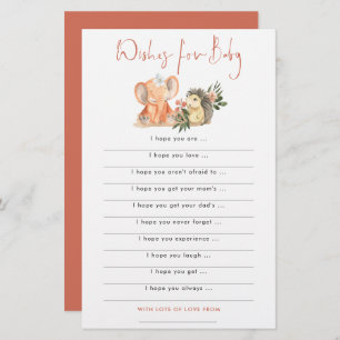 L'éléphant de Hérisson souhaite le Baby shower