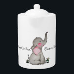 L'éléphant mignon de bébé d'aquarelle avec<br><div class="desc">L'éléphant mignon et heureux d'aquarelle de bébé avec rougissent, les fleurs minuscules et les mots positifs "surcharge de gentillesse". L'éléphant est un animal préféré de beaucoup de personnes. Cette conception est pour des amants d'éléphant. Customisez-la facilement avec le mot différent, couleur d'arrière - plan ou appréciez juste comme il est....</div>