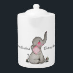 L'éléphant mignon de bébé d'aquarelle avec<br><div class="desc">L'éléphant mignon et heureux d'aquarelle de bébé avec rougissent, les fleurs minuscules et les mots positifs "surcharge de gentillesse". L'éléphant est un animal préféré de beaucoup de personnes. Cette conception est pour des amants d'éléphant. Customisez-la facilement avec le mot différent, couleur d'arrière - plan ou appréciez juste comme il est....</div>