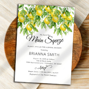 Lemon Branches Bridal Douche invitation