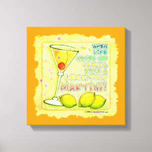 LEMON DROP MARTINI Galerie Toile enveloppée