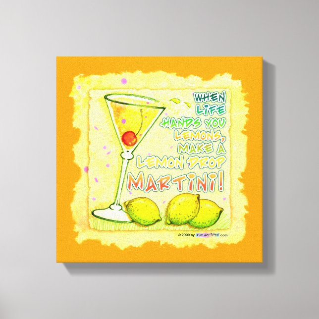 LEMON DROP MARTINI Toile encadrée (Recto)