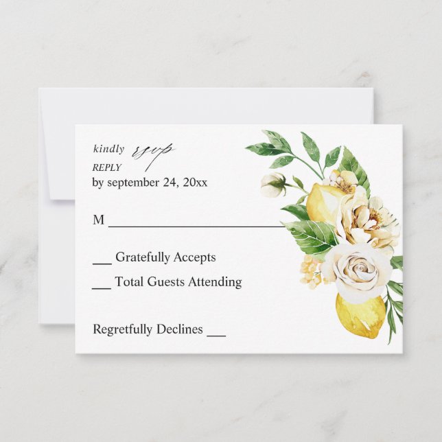 Lemon Floral sans RSVP de repas V2 (Devant)