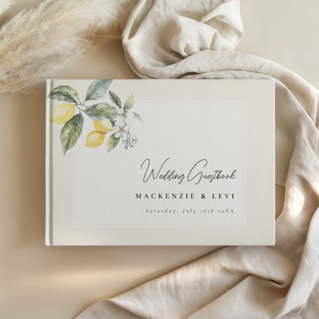Lemon Garden Beurre Jaune Mariage Livre d'or (Créateur téléchargé)