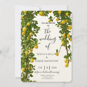 Lemon Grove Romance Faire-part de mariage