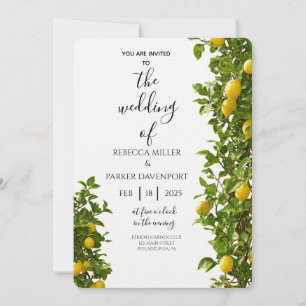 Lemon Grove Romance Faire-part de mariage