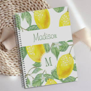 Lemon Jaune Fruit Amusement Monogramme Tendance