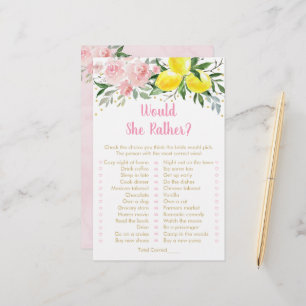 Lemon Rose Floral Voudrait-Elle Plutôt Jeu De Mari