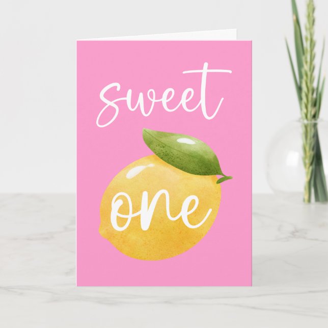 Lemon Sweet One Heureuse carte d'anniversaire (Devant)