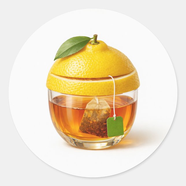 Lemon Tea Glass Sticker (Devant)