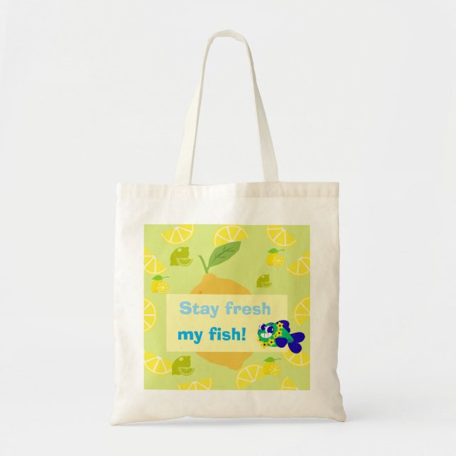 Lemon Vibes Tote Bag (Devant)