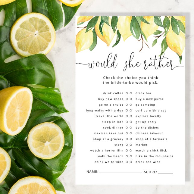 Lemon Voudrait Elle Plutôt Fête des mariées Jeu (Créateur téléchargé)