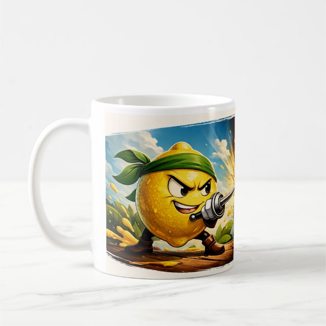 Lemon vs Coffee Duel Mug – FunnClassic Mug, 325 ml (Gauche)