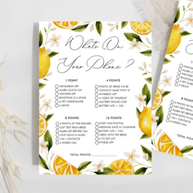 Lemon What On Your Phone Fête des mariées Game (Créateur téléchargé)
