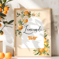 Lemonade Bar petite cuiterie oranges Poster