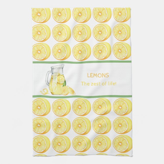 Lémonade Dans Une Serviette De Cuisine En Verre (Vertical)
