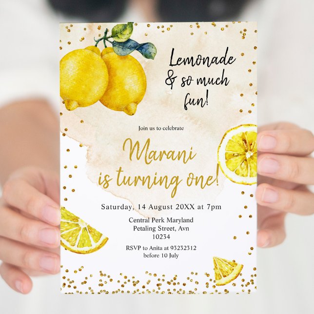 Lemonade et tellement amusant invitation d'anniver (Créateur téléchargé)