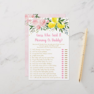 Lemonade Pink Gold Floral Devinez Qui A Dit Qu'Il