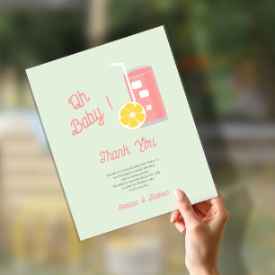 Lemonade rose moderne Oh Baby shower Party