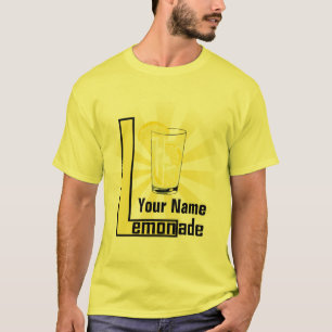 Lemonade Text Design Modèle Mens Yellow T-shirt