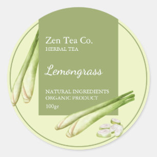 Lemongrass Herbal Tea Étiquette