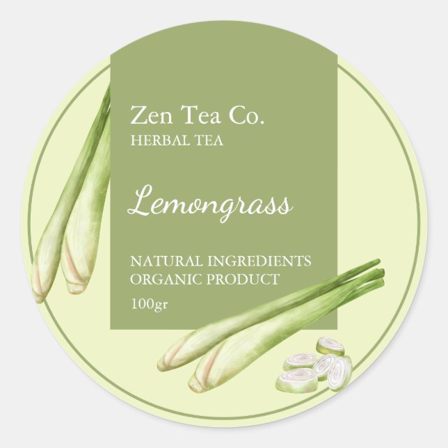 Lemongrass Herbal Tea Étiquette (Devant)