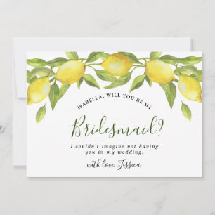 Lemons Bunch Serez-Vous Mon Invitation De Bridesma
