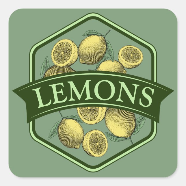 LEMONS Stickers - Customizable (Devant)