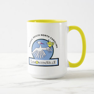Lemontiniville grand 15oz Mug Manche Jaune
