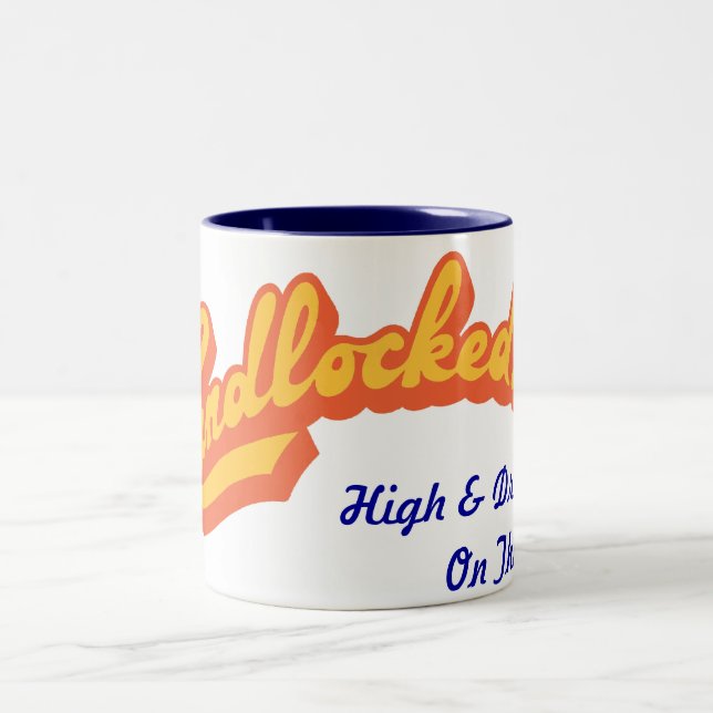 L'ENCLAVÉ ! Tasse surdimensionnée de manuscrit (Centre)