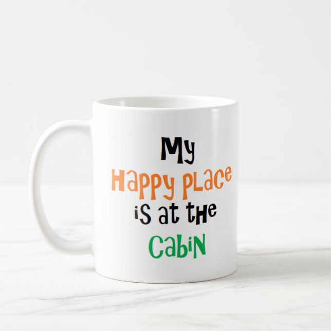 l'endroit heureux est à la Mug cabine (Gauche)