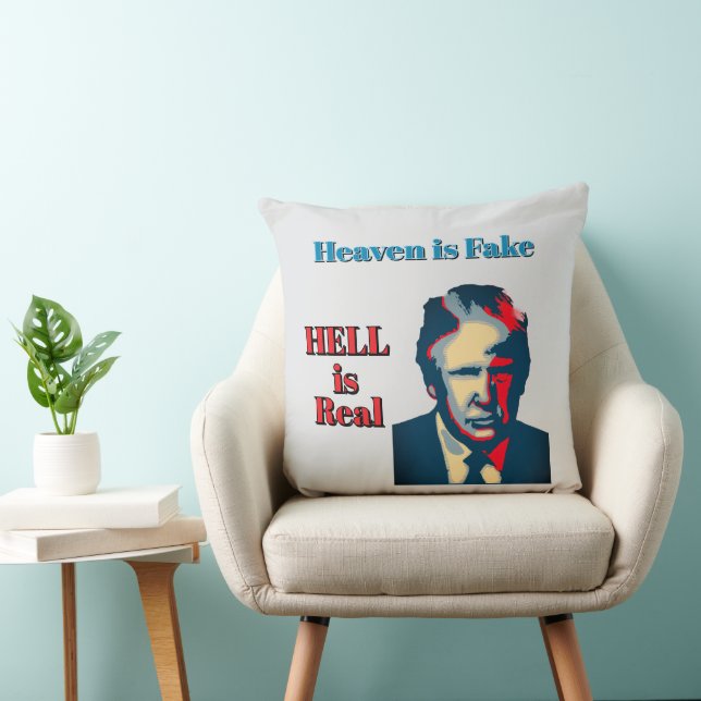 L'enfer est réel Coussin de jet (Chaise)